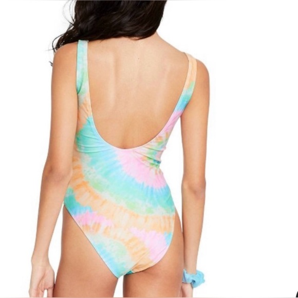 BNWT! STONEY CLOVER LN X TARGET, PASTEL, TIE DYE, CHEEKY, HIGH - LEG, ONE PIECE - Picture 2 of 16